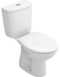 PACK close-coupled toilet V/O + Lo.W.I. cistern + Seat